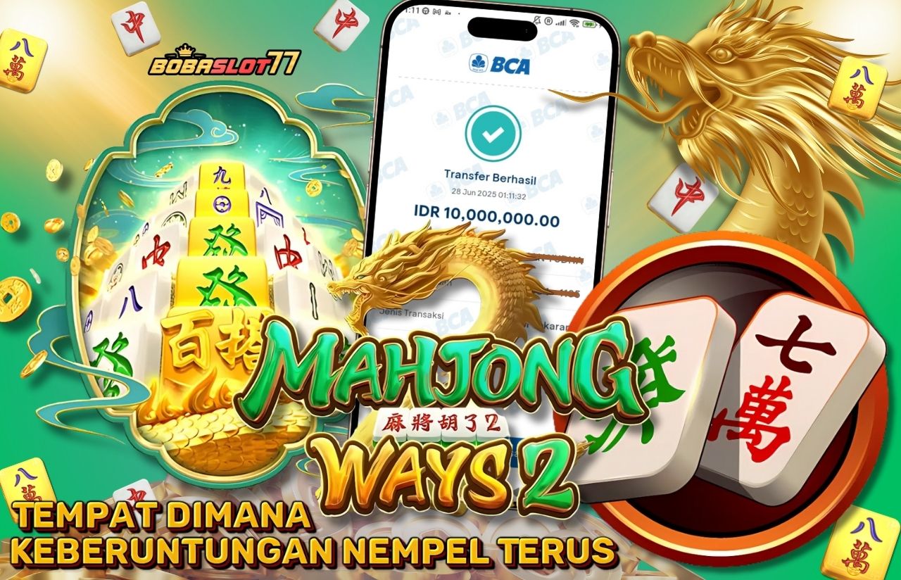 Selamat kepada user id : wi****01 Wede Rp 10.000.000 di Game MAHJONG WAYS2 PG SOFT Cair Gk Sampe 1 Menit! Menang Mudah di Bobaslot77